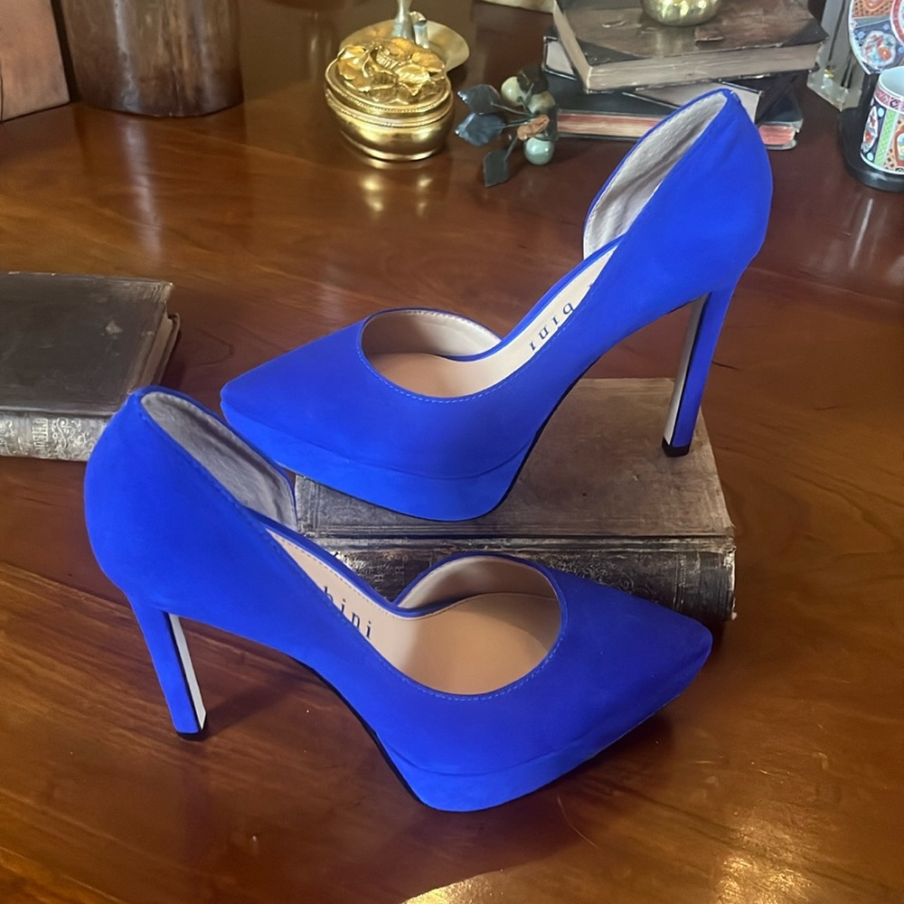 Gianni Bini Jeanna Platform Pump Rolling Blue